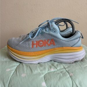 Hoka Blue and Orange Women's Sneakers